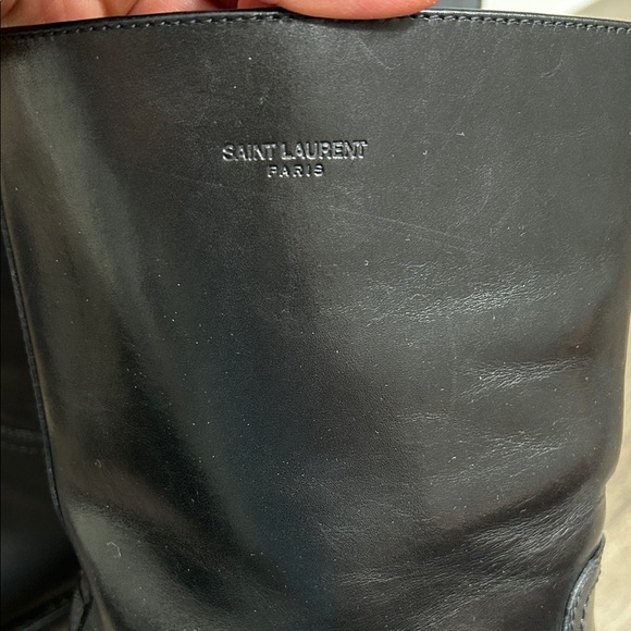 Saint Laurent Black Leather Boots - Picture 4 of 6